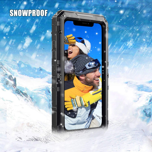Mitywah Waterproof Case for iPhone 11 Pro Max, Heavy Duty Military Grade Metal Case Built-in Screen Protection, Full Body Protective Rugged Defend...
