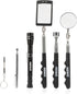 NEIKO 20736A (6) Piece Set, Magnetic Tool & Telescoping Mirror Set, Adjustable Telescoping Magnetic Pickup Tool, Flashlight 15lb Retriever Tool, 3...