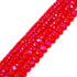 Craftdady 486Pcs Red Valentines Beads Faceted Rondelle Glass Crystal Beads Transparent for Women Girls Crafts DIY Bracelet Beading Jewelry Making ...