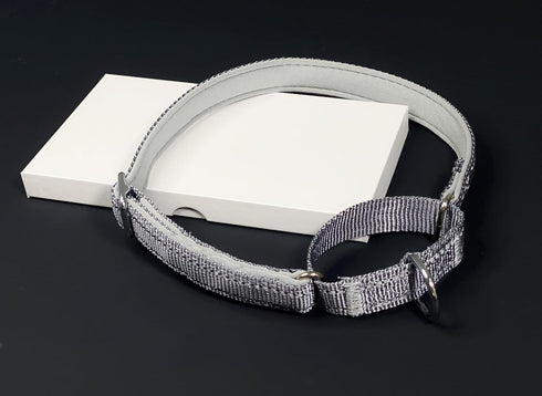 Martingale Dog Collars, Reflective Safety Puppy Collar, Adjustable Soft Nylon Training Dog Collar,Metal Accessories Heavy Duty No Pull Pet Collars...