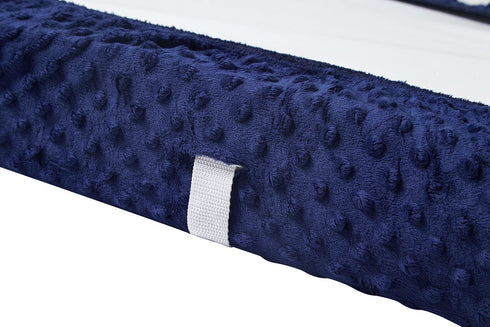 Baby Plush Dot Changing Pad Covers, Diaper Changing Table Pad Sheet Covers for Newborns Infants Baby Boys Girls (Estate Blue)...