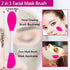 5PCS Silicone Face Scrubber Set, Lip Scrub Brush, Silicone Face Cleansing Brush, Face Applicator Tool and 2PCS Silicone Exfoliating Face Brush for...