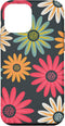 iPhone 12 mini Floral Daisy Flowers Pink Green Orange Grey Pattern AEN021 Case...