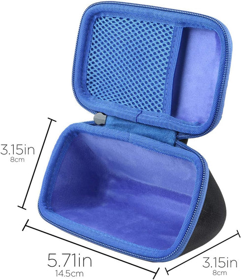 co2CREA Hard Travel Case Replacement for Angle 3 Bluetooth Portable Speaker (Black Case + Inside Blue)...