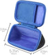 co2CREA Hard Travel Case Replacement for Angle 3 Bluetooth Portable Speaker (Black Case + Inside Blue)...