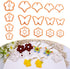 Puocaon Butterfly Polymer Clay Cutters - 16 Pcs Clay Cutters for Polymer Clay, Cute Flower Clay Cutters for Polymer Clay Earrings, Ginkgo Leaves C...