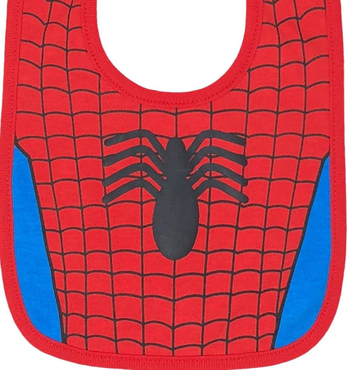 Marvel Avengers Hulk Spider Man Thor Iron Man Captain America 6 Pack Bibs One Size...