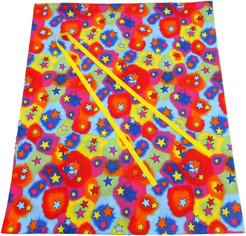 VZWraps Stars Reusable Fabric Gift Bag for Birthday, Graduation or Father's Day (Jumbo 27 Inches Wide by 33 Inches High)...