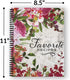 Gotcha Covered Notebooks Softcover Favorite Recipes 8.5" x 11" Spiral Recipe Notebook/Journal, 120 Recipe Pages, Durable Gloss Laminated Cover, Bl...