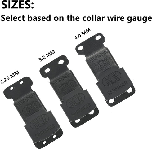 Herm Sprenger Black Stainless Steel ClicLock Buckle Quick Release Fastener for Dog Training Prong Collar for Small Medium Large Dogs Made in Germa...