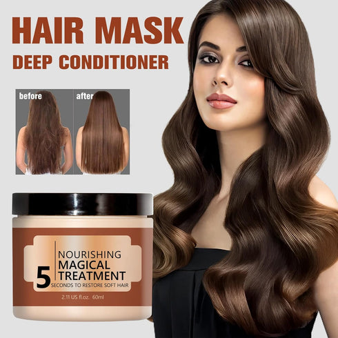 Nourishing Magical Treatment,Hair Repair Cream,Magical Hair Mask,5 Seconds to Restore Soft Hair,Deep Conditioning Hair Mask for Dry Damaged Hair (...
