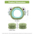 3-Piece Frog Spa Headband and Wristband Set - Green Frog Eye Elastic Headband,Cute Makeup Hair Band with Wristband for Women Girls Face Washing Sk...