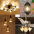 E27/E26 6W F15 Dimmable LED Porch Light Filament Bulb, Warm White 2200K 60W Equivalent 600 Lumen Edison Vintage Bulbs for Home Lighting, Flame Wri...