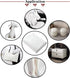 Vinyl Faux Leather Sheets:White Smooth Faux Leather Fabric Waterproof 54" x 36" Vinyl Upholstery Leather Soft Synthetic for Upholstery Car, Bags,D...