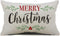 DFXSZ Merry Christmas Pillow Covers Holly Berries Lumbar Pillow Covers Outdoor Pillowcase 12x20 Inch for Home Decoration...