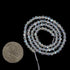 Aqua Aura Clear Quartz 4mm Faceted Round Beads Loose Beads 16 Inch for Jewelry Making Beads...