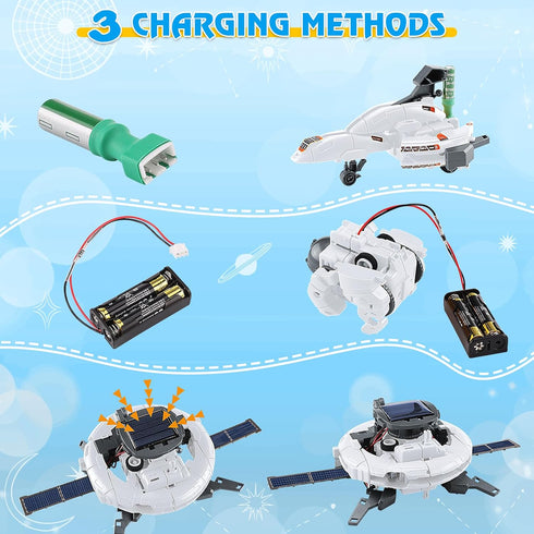 STEM Projects for Kids Ages 8-12 Solar Robot Kit 6-in-1 Space Toys for 10-Year-Old Boy Girl Gift Building Toys Science Kits Christmas Birthday Gif...
