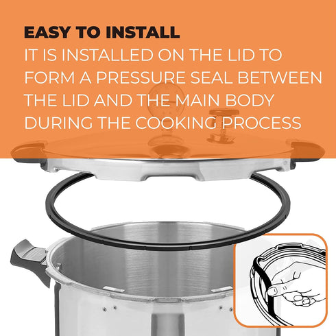 2Pcs 09985 Pressure Canner Sealing Ring Replacement for Presto 01745 01751 01755 01781 01782,Pressure Cooker Gasket Fits for Presto 16 18 23 Quart...