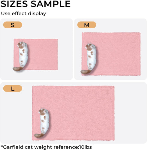 Luciphia Premium Fleece Dog Puppy Blanket Soft Pet Sherpa Calming Cat Blanket Throw for Small Medium Dog Cat(Pink,30x20 inches)...