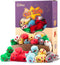 CHIWAVA 60PCS 4.1'' Furry Cat Toy Mice Rattle Small Mouse Kitten Interactive Play Assorted Color...