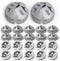 100pcs 3/8-1/2 Inch Non-Metallic Button Push-in Cable Connector, Plastic Cable Connector Electrical Conduit Fittings, Fits 1/2-Inch Knock Outs, Us...