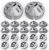 100pcs 3/8-1/2 Inch Non-Metallic Button Push-in Cable Connector, Plastic Cable Connector Electrical Conduit Fittings, Fits 1/2-Inch Knock Outs, Us...