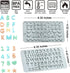 Verdental Silicone Letter Molds and Number Candy Molds Set of 2 Chocolate Molds Non-stick Gummy Molds Happy Birthday Cake Decorations Ice Molds (B...
