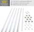 Armacost Lighting Surface Mount LED Tape Light Mounting Channel 5-Pack - White, 960055...