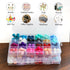 4 Pack Clear Plastic Organizer Box 24 Grids Plastic Organizer Box with Fixed Dividers Clear Storage Container Jewelry Box for Beads Art DIY Crafts...