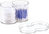 iDesign Round Plastic Canister Cosmetic Organizer with Top Tray Lid for Added Storage, The Clarity Collection – 6.12” x 3.62” x 4.35”, Clear...