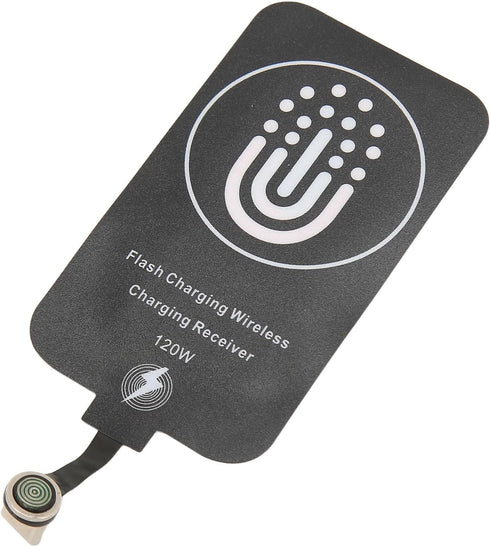 Wireless Charging Receiver, 120W Type C Magnetic Dual Purpose Wireless Charging Adapter 10W Thin Wireless Charging Receiver for Galaxy A51 A40 A20...