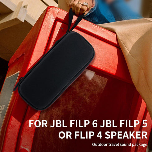 EVA Hard Case for JBL Flip 6 Flip 5 Waterproof Portable Bluetooth Speaker, Fit for JBL Flip 4 Premium Travel Protecrive Carrying Storage Bag(Black...