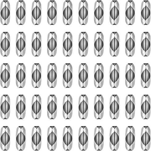50 Pcs Replacement Blind Pull Cord Connector Ball Pull Chain Connectors Blinds Stainless Steel Bead Chain Connectors Clasps for Beaded Ball Chain ...
