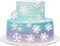 50pcs snowflake cake decorations edible cake toppers snowflake Cupcake Toppers edible frozen cake topper for the winter cake decoration...