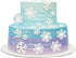50pcs snowflake cake decorations edible cake toppers snowflake Cupcake Toppers edible frozen cake topper for the winter cake decoration...