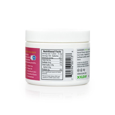Spry Fresh Natural Xylitol Chewing Gum Dental Defense System - Aspartame-Free, Sugar-Free, Non-GMO, Gluten-Free (Bubble Gum, 100 Count - Pack of 1...