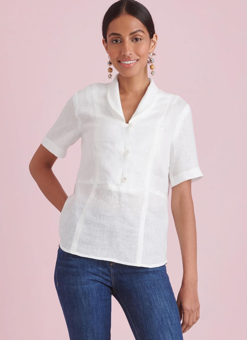 Simplicity Misses' Raised Waist Tops Sewing Pattern Packet, Design Code S9889, Sizes 12-14-16-18-20...