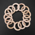 50pcs Wood Rings Circle Unfinished Wooden Round Rings Wood Craft Pendant Connectors for Jewelry Making...