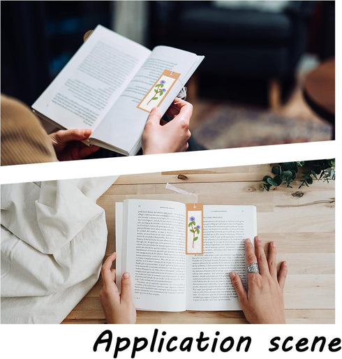 AHANDMAKER Embroidery Bookmark Set, Floral Plant Stamped Embroidery Bookmark for Starter Adults DIY Counted Cross Stitch Kit with Needle Tassel Ca...