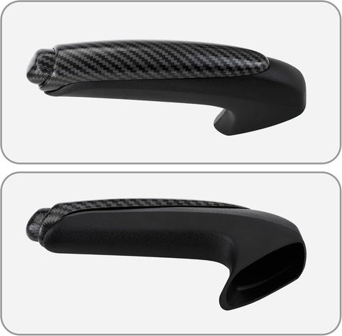 Emergency Brake Parking Handle Cover, 47115-SNA-A82ZA Car Handle Grip and Knob Set, Carbon Fiber Color Car Handbrake Cover Fits for Honda Civic 20...