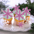 Gyufise 50Pcs Purple Edible Cupcake Toppers Snowflakes Cake Toppers Snowflakes Cake Decoration Winter Frozen Birthday Party Supplies...