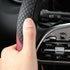 Universal 15 Inch Elastic Steering Wheel Cover - All-Season Comfort: Warm in Winter, Cool in Summer - Microfiber Breathable Ice Silk, Anti-Slip, O...