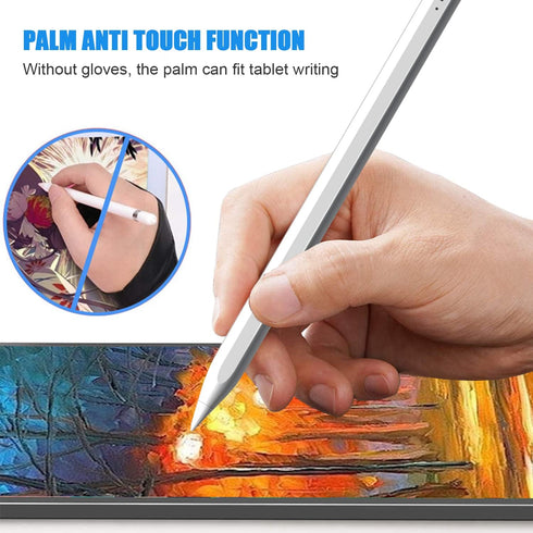 Stylus Pen for iPad (2018-2021 Series:iPad/iPad Mini/iPad Pro/iPad Air) with Palm Rejection,Power-Show,Smart Tilting,Magnetic Adsorption,Accurate,...