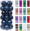 XmasExp 60mm/2.36" Christmas Ball Ornaments Shatterproof Christmas Ornaments Set Decorations for Xmas Tree Balls - 24ct (2.36'', Blue)...
