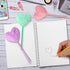 Pom Pom Ballpoint Pen 4 Pack Heart Shape Puffy Pens Fluffy Pen for Girls Colorful Fuzzy Pens Ballpoint Pens for School,Office and Party Supplies...