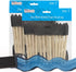 US Art Supply 1 inch Foam Sponge Wood Handle Paint Brush Set (Value Pack of 50) - Lightweight, Durable and Great for Acrylics, Stains, Varnishes, ...