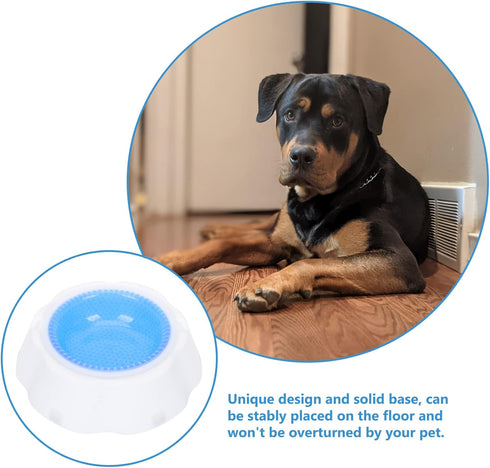 LUOZZY Kitten Bowl Pet Cooler Bowl Dog Frosty Water Bowl for House Summer Pet Drinking Bowl (Blue)...
