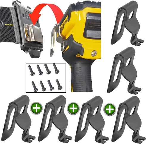 Tape Measure Holder, Drill Holster, Tactical Cordless Tool Belt Clip Holder, Holster with Belt Clip Hook,Small Electrician Tool Pouch with Clip Ho...