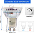 MASTERY MART LED GU10 LED Light Bulbs, 50 Watt Halogen Equivalent, 4.5W Dimmable, MR16 Spot G10 LED Flood Light Bulbs Replacement for Recessed Tra...