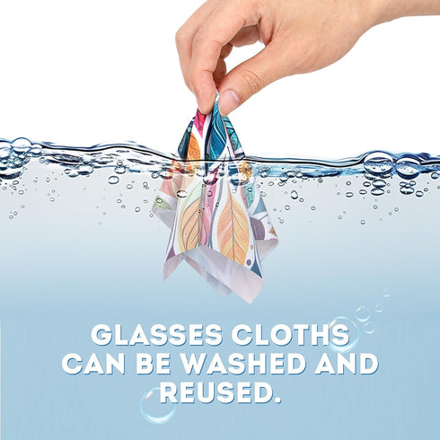 Large Size (19.5x19.5cm) Cleaning Cloths for Eyeglasses, Camera Kens, Cell Phones, CD, DVD, Tablets, Laptops, Telescope, LCD Screens and Other Del...